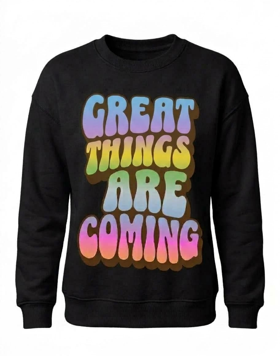 Great Things Crewneck-Black