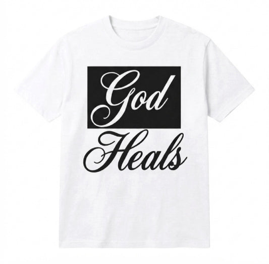 God Heals Tee - (2 colors)