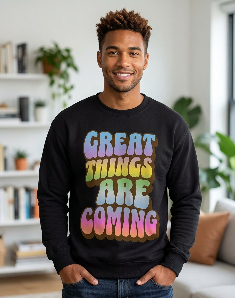 Great Things Crewneck-Black